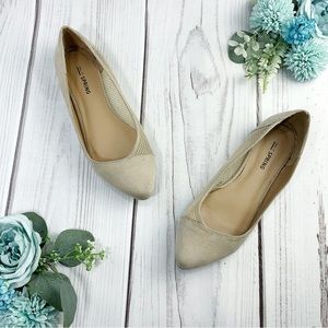 Call It Spring Nude Tan Ballet Pointed Toe Flats